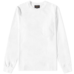 Beams Plus Long Sleeve Pocket T-Shirt White