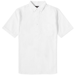 Beams Plus BD Popover Short Sleeve Oxford Shirt White