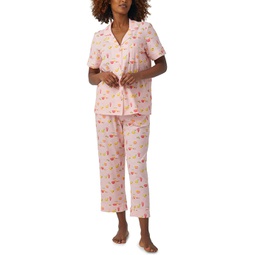 Womens Bedhead PJs Short Sleeve Cropped PJ Set