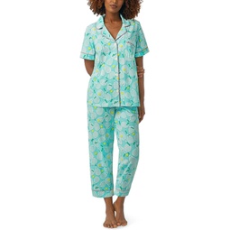 Womens Bedhead PJs Short Sleeve Cropped PJ Set