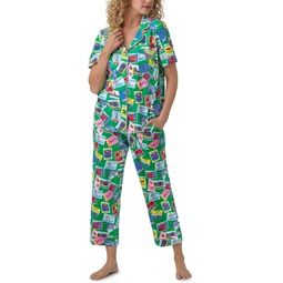 Womens Bedhead PJs Short Sleeve Cropped PJ Set