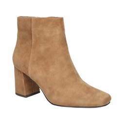 Womens Square Toe Ankle Boots