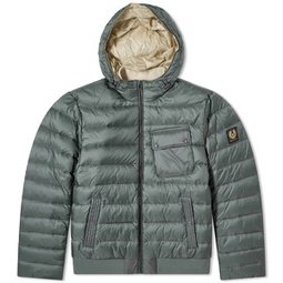 Belstaff Streamline Down Filled Nylon Jacket Dark Mineral Green & Shell