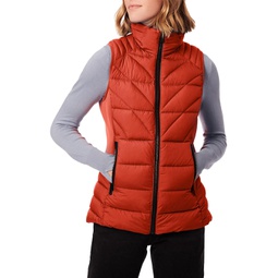 Womens Bernardo Fashions Softy Glam Quilted Vest with Neoprene Combo