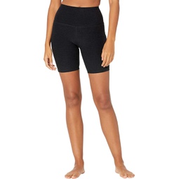 Womens Beyond Yoga Spacedye Team Pockets High Waisted Biker Shorts