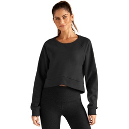 Womens Beyond Yoga Uplift Cropped Pullover