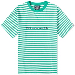 Billionaire Boys Club Serif Logo Stripe T-Shirt Green Stripe
