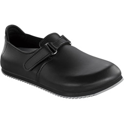 Birkenstock Linz Black Leather Sandals Regular Width