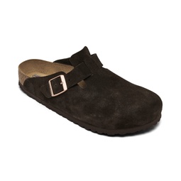 Mens Boston Soft Footbed Suede Leather Clogs from Finish Line