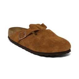 Womens Boston Soft Footbed Suede Leather Clogs from Finish Line