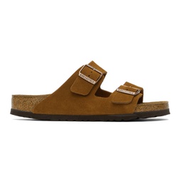 Tan Regular Suede Soft Footbed Arizona Sandals 221513M234016