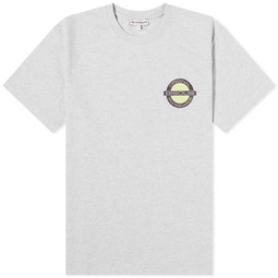 Bisous Skateboards Circle T-Shirt Ash Grey