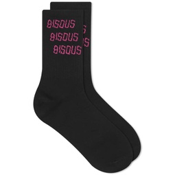 Bisous Skateboards X3 Socks Black & Pink