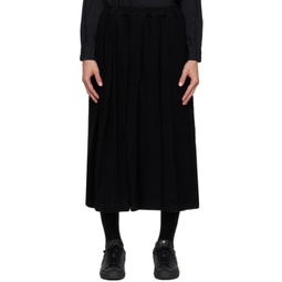 Black Pleated Skirt 232935M193001