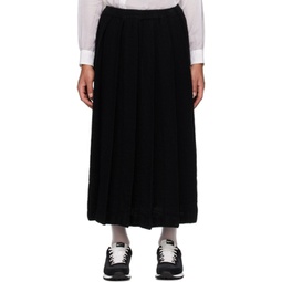 Black Pleated Skirt 231935M193008