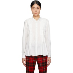 White Distressed Shirt 232935M192001