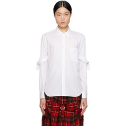 White Pin-Buckle Shirt 241935M192002