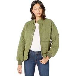 Womens Blank NYC Drop Shoulder Quilted Jacket