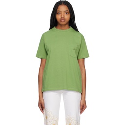 Green Pocket T-Shirt 231169F110011