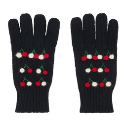 Black Poppy Gloves 241169F012001