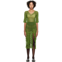 Green Flint Midi Dress 241169F054002