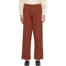 Brown Three-Pocket Sweatpants 231169M190000