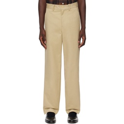 Khaki Standard Trousers 241169M191033