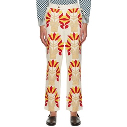 Off- White Foliage Trousers 231169M191004