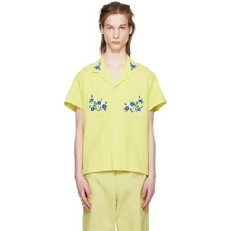 Yellow Beaded Chicory Shirt 241169M192041