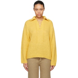 Yellow Alpine Sweater 241169F100000