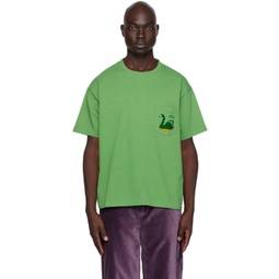Green Swan T-Shirt 241169M213000