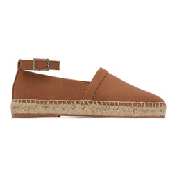 Brown Ankle Strap Espadrilles 231169M229000