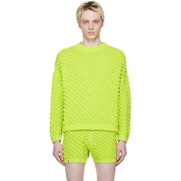 Green Bobbles Sweater 231945M201000