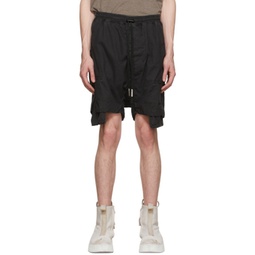 Grey Cotton Shorts 221616M193001