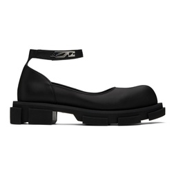 Black Gao Mary Jane Loafers 241287M231007