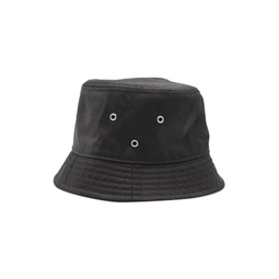 Bottega Veneta Intrecciato Effect Bucket Hat In Black Polyamide