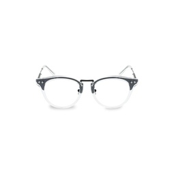 49MM Round Clubmaster Eyeglasses