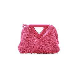 Bottega Veneta Small Point Quilted Shoulder Bag In Pink Lambskin Leather