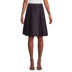 Solid A Line Skirt