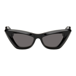 Black Pointed Cat-Eye Sunglasses 241798F005032