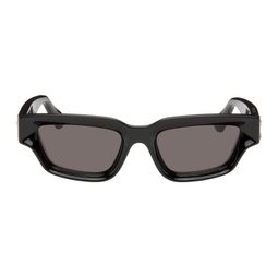 Black Sharp Square Sunglasses 241798M134039