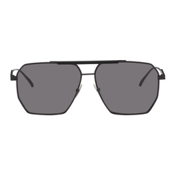 Black Classic Aviator Sunglasses 241798M134016