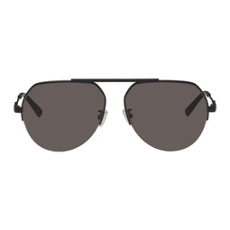 Black Aviator Sunglasses 241798M134001