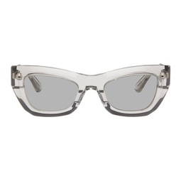 Gray Cat-Eye Sunglasses 241798M134063