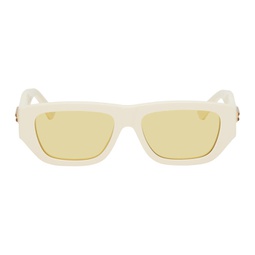 Off-White Rectangular Sunglasses 241798M134034
