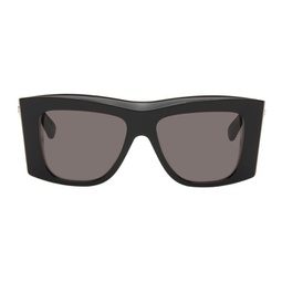 Black Visor Sunglasses 241798M134053