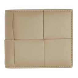 Taupe Intrecciato Bifold Wallet 212798M164351