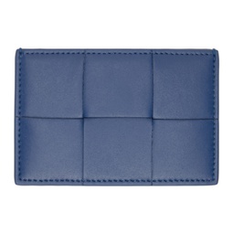 Navy Cassette Credit Card Holder 232798M163000