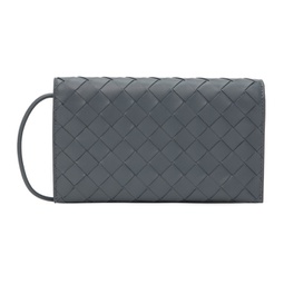 Gray Wallet On Strap Bag 222798F048080