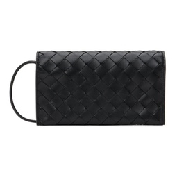 Black Wallet On Strap Bag 222798F048039